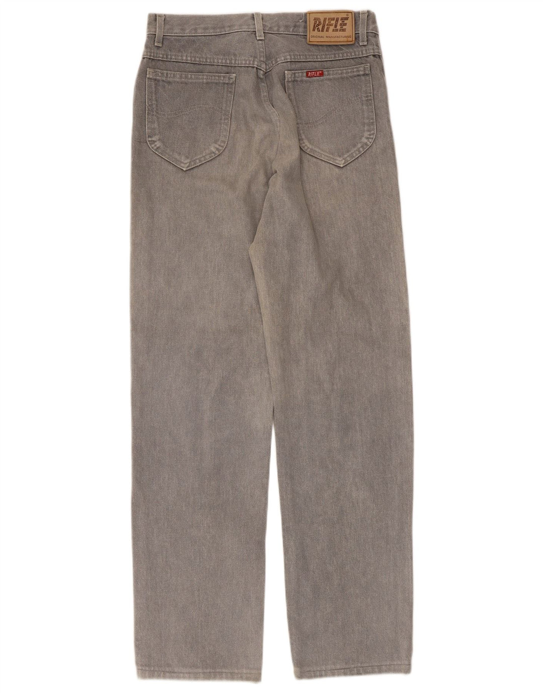 Rifle Mens Straight Jeans W30 L31 Grey Cotton