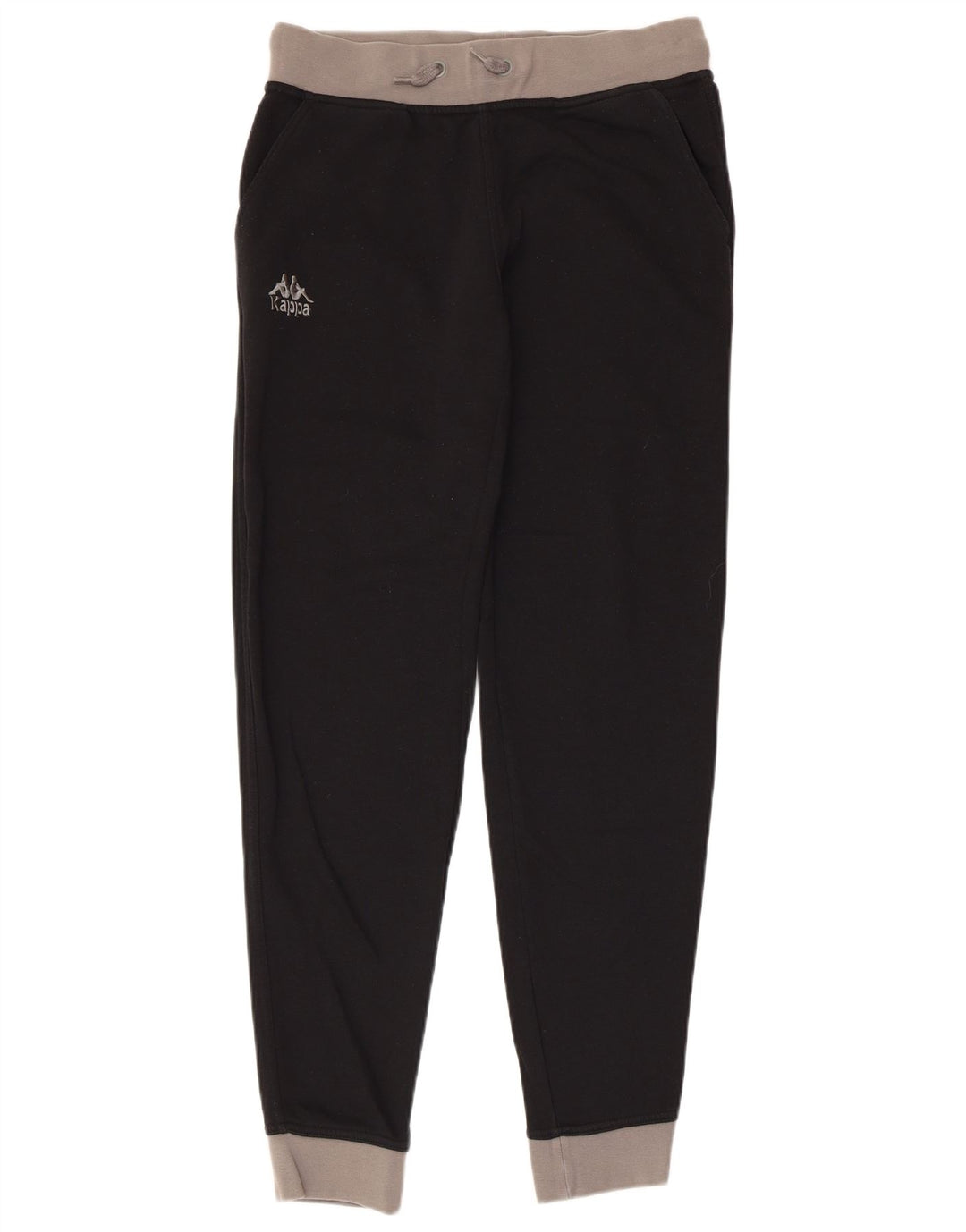 Kappa Womens Tracksuit Trousers Joggers UK 14 Medium  Black Cotton