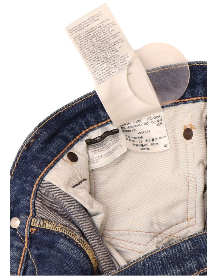 Levi's Mens 511 Slim Jeans W34 L30 Blue Cotton