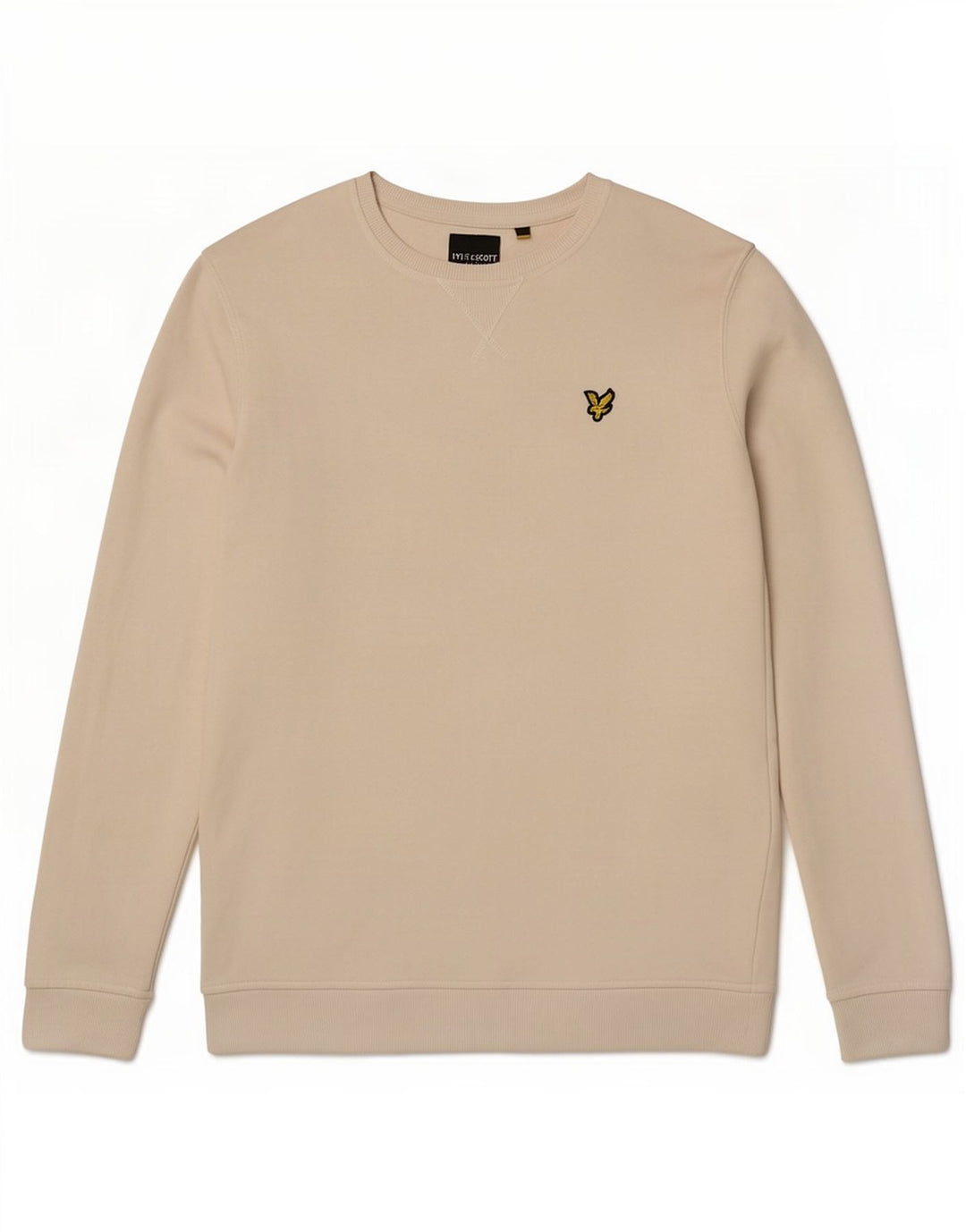 Lyle & Scott Mens Sweatshirt Jumper Medium Off White Cotton