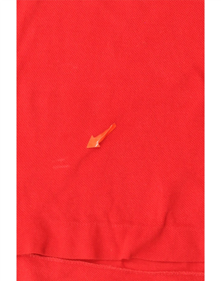 Lacoste Mens Polo Shirt Size 7 2XL Red Cotton