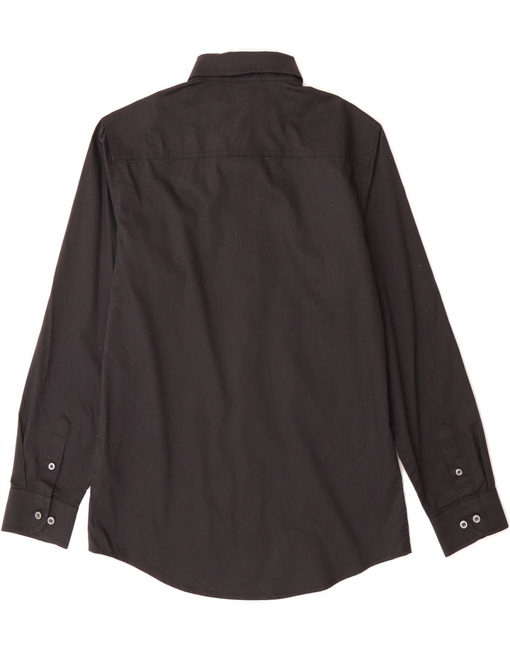 IZOD Boys Shirt 14-15 Years Large Black Cotton Vintage Izod and Second-Hand Izod from Messina Hembry 