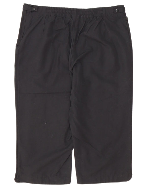 Adidas Womens Bermuda Shorts UK 16 Large W34 Black Cotton