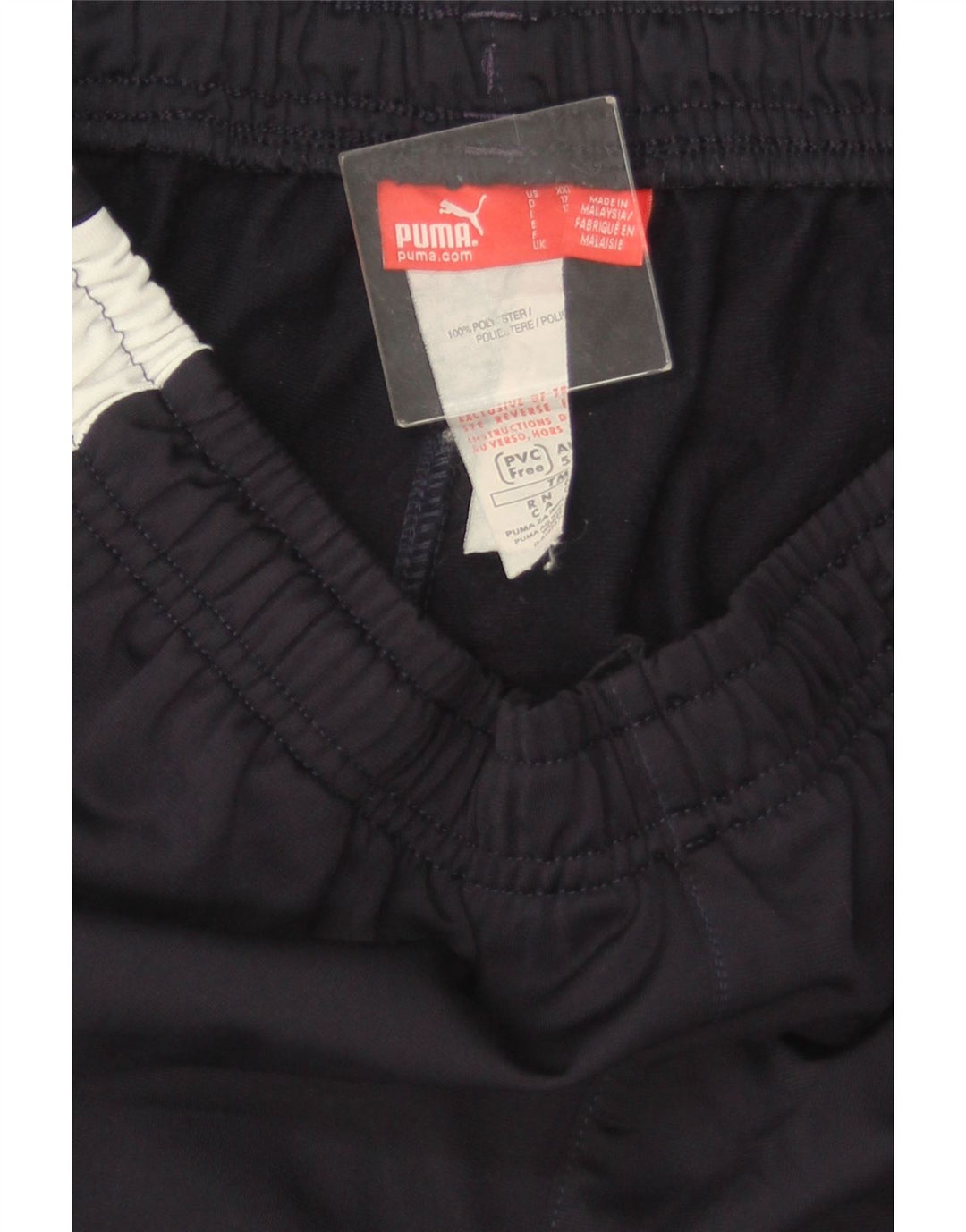 PUMA Boys Tracksuit Trousers 15-16 Years  Navy Blue Colourblock Polyester