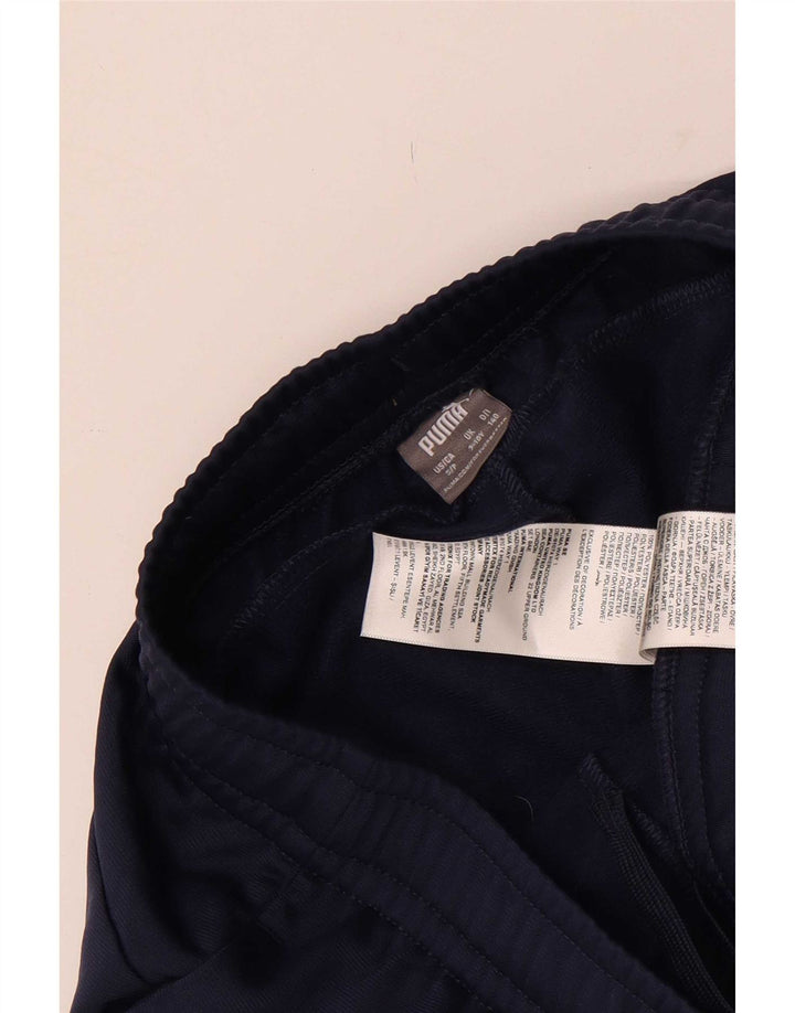 Puma Boys Tracksuit Trousers 9-10 Years Navy Blue Polyester