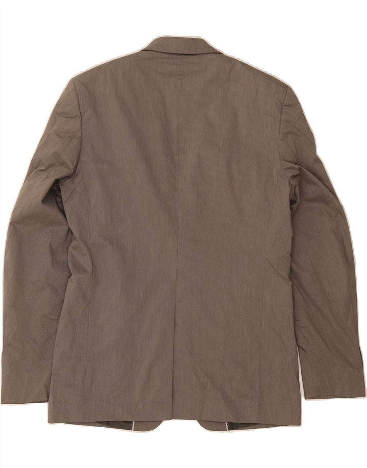 JULES Mens 2 Button Blazer Jacket IT 48 Medium Grey Cotton Vintage Jules and Second-Hand Jules from Messina Hembry 