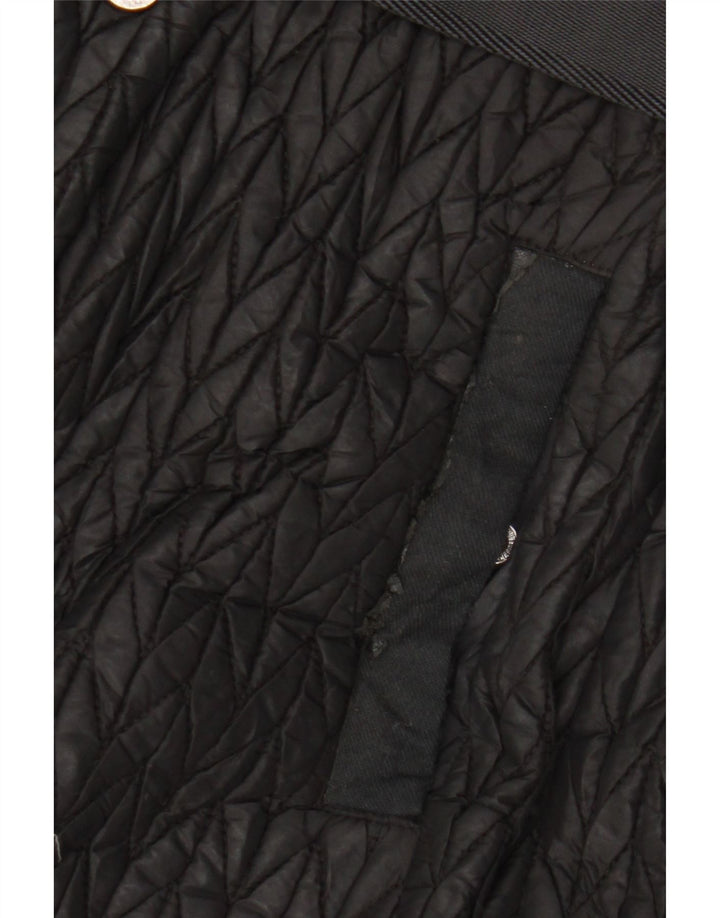 Karen Millen Womens Padded Coat UK 12 Medium Black Polyamide