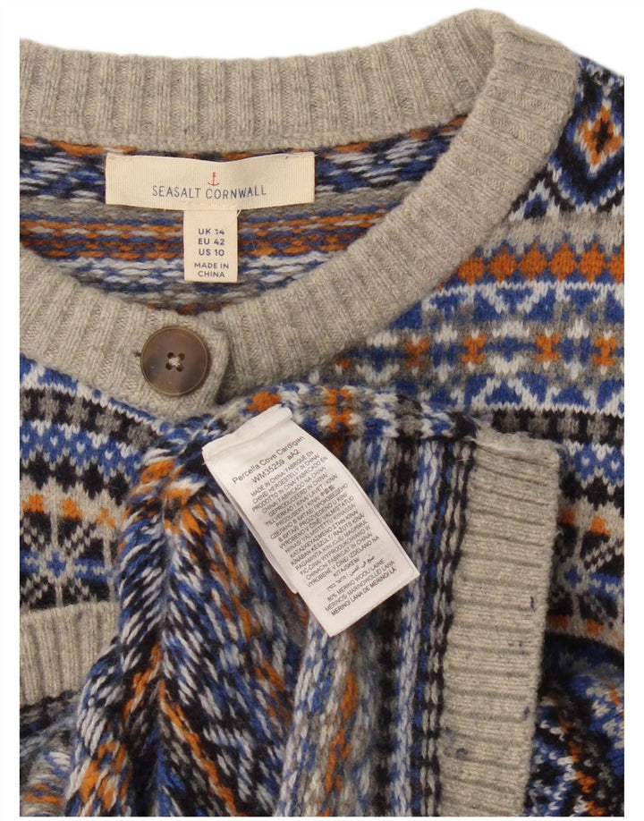 Seasalt Cornwall Womens Cardigan Sweater UK 14 Large Multicoloured
