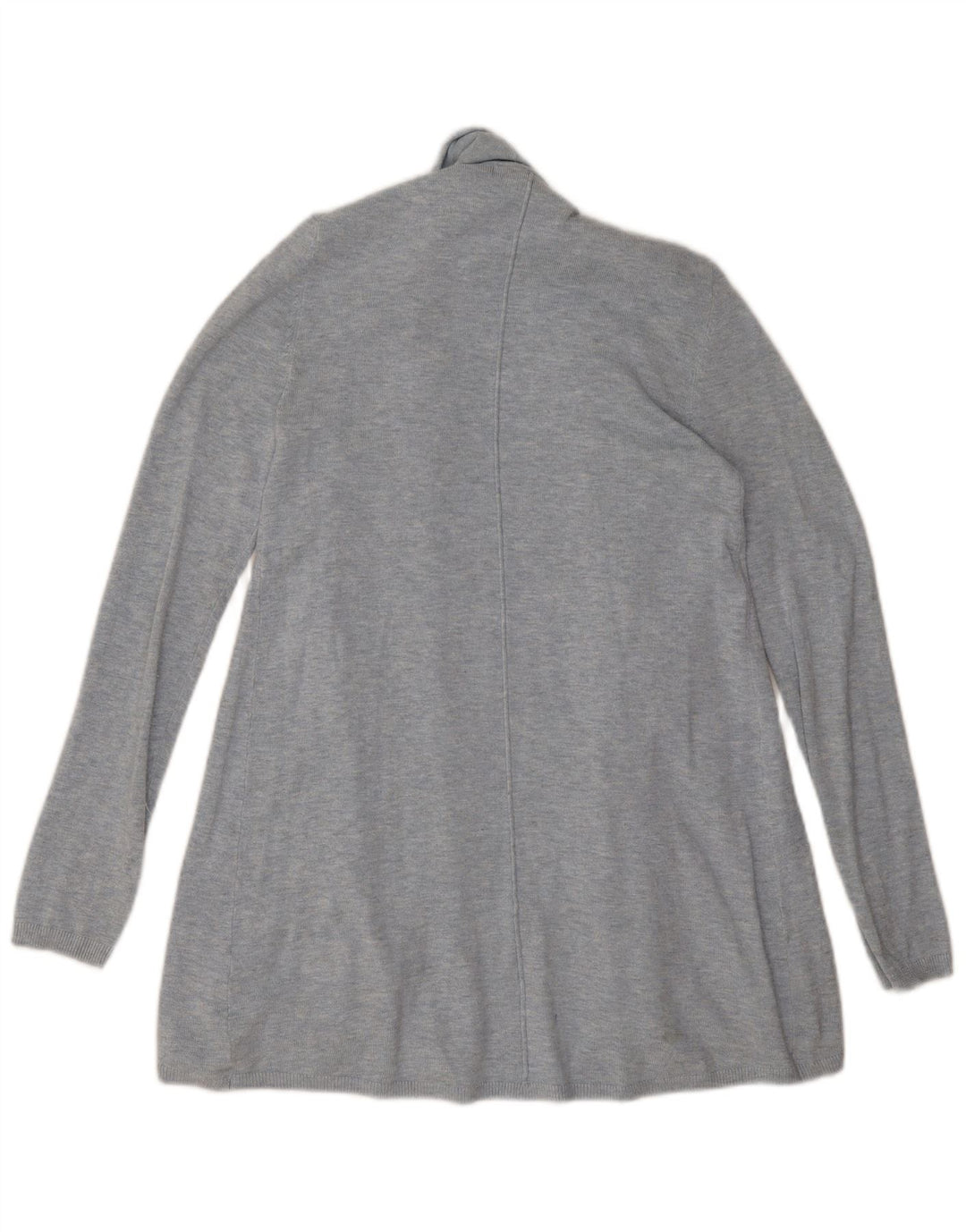 Zara Womens Open Cardigan Sweater UK 14 Medium Grey Viscose