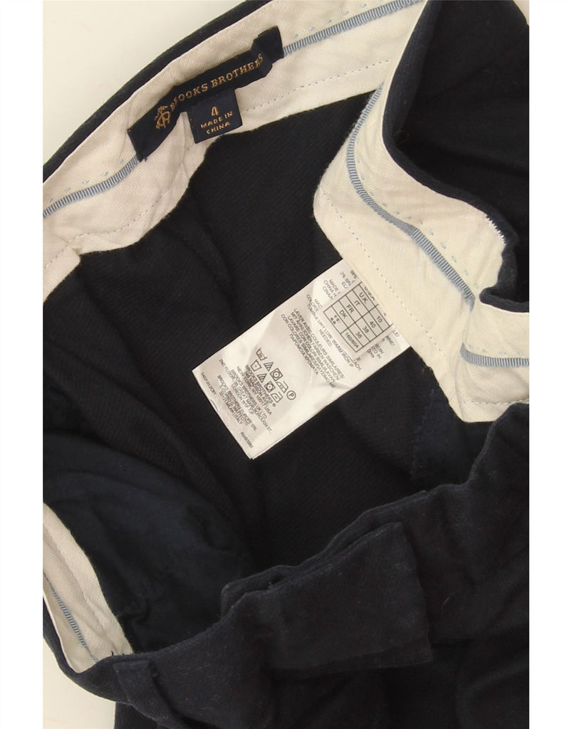 BROOKS BROTHERS Womens Slim Chino Trousers UK 10 Small W32 L30 Navy Blue Vintage Brooks Brothers and Second-Hand Brooks Brothers from Messina Hembry 