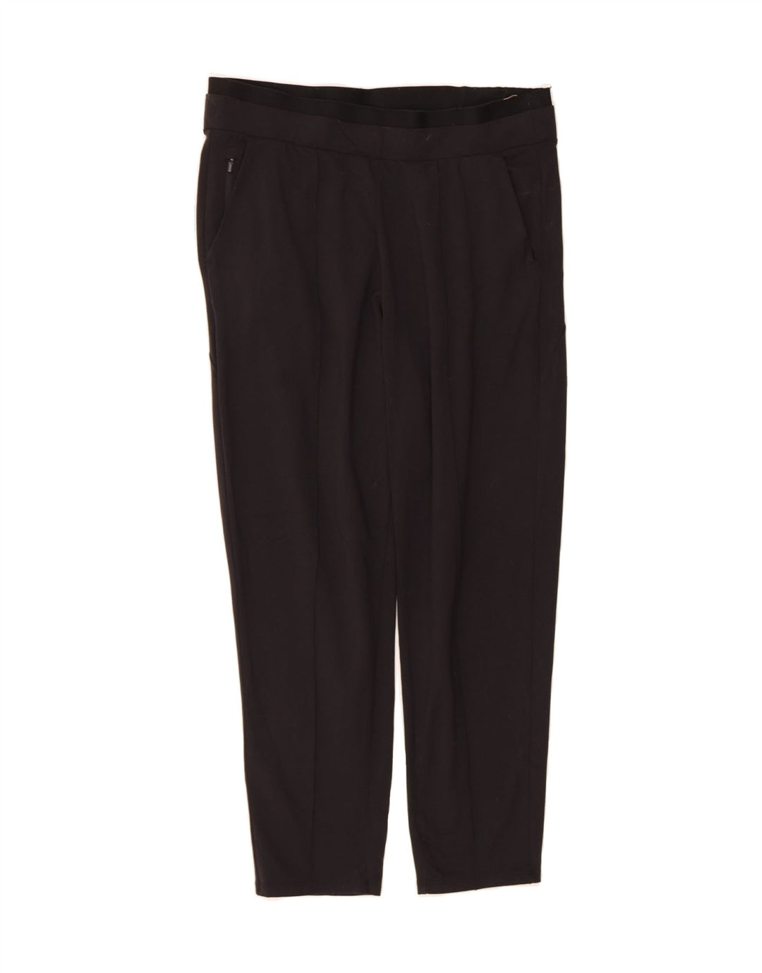 ATHLETA Womens Slim Chino Trousers UK 14 Medium  Black Nylon Vintage Athleta and Second-Hand Athleta from Messina Hembry 