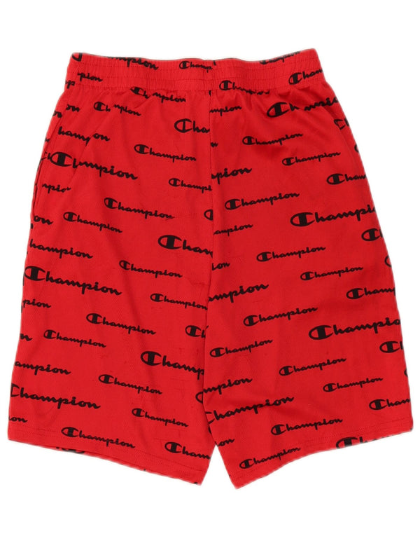 Champion Boys Graphic Sport Shorts 15-16 Years Red Polyester