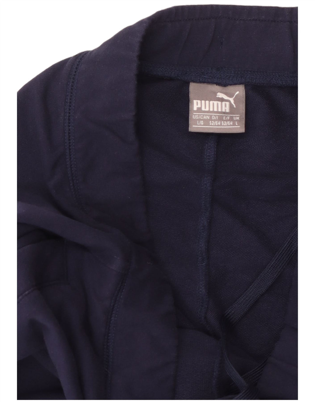 PUMA Mens Tracksuit Trousers Joggers Large  Navy Blue Cotton