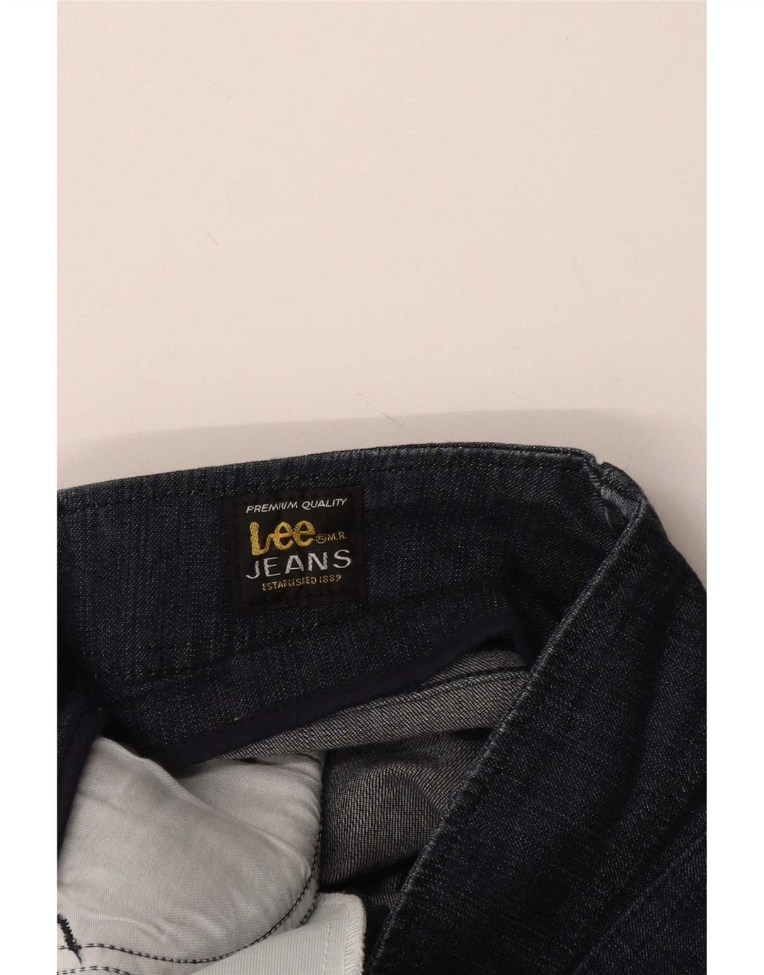 Lee Womens Cropped Jeans W28 L24 Navy Blue