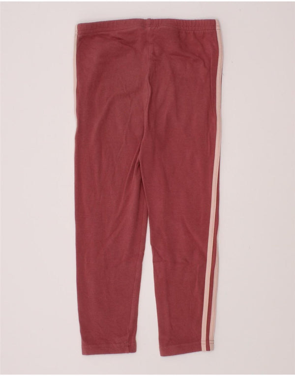 Adidas Girls Leggings 3-4 Years  Pink Cotton