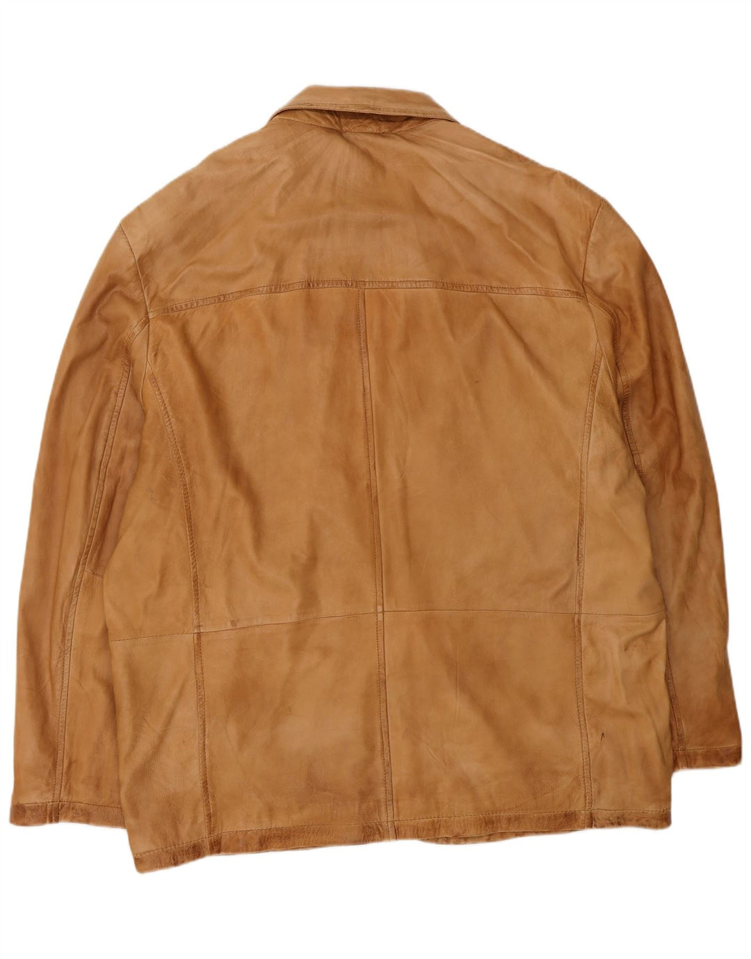 A.W.DUNMORE Mens Leather Jacket IT 58 4XL Brown Leather