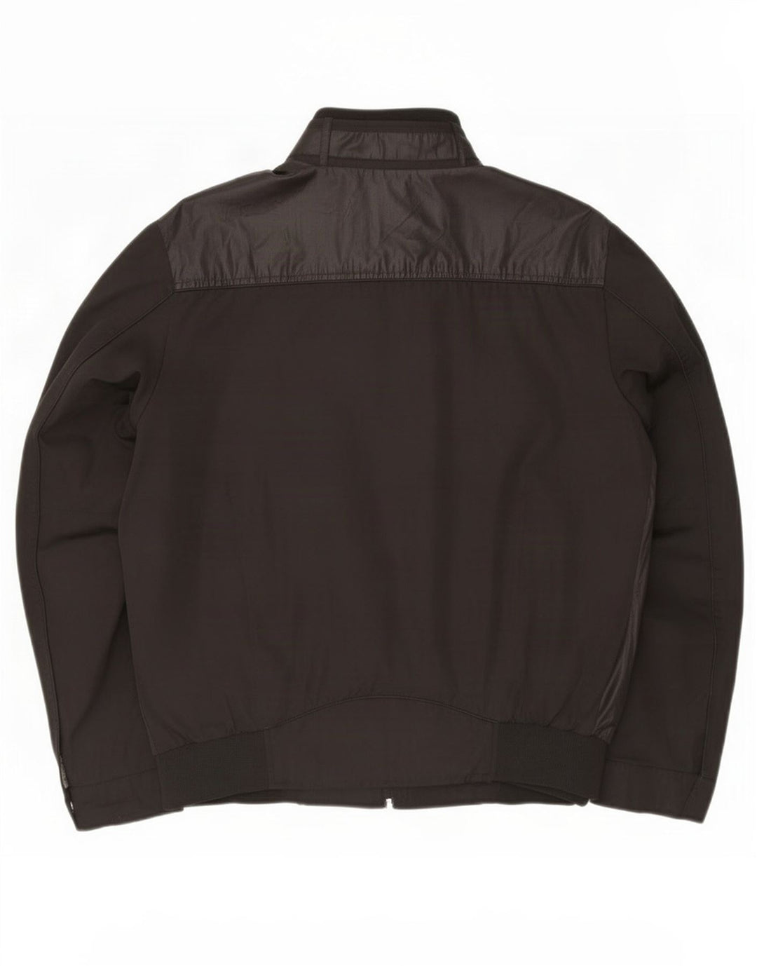 Trussardi Jeans Mens Bomber Jacket IT 54 2XL Black Polyester