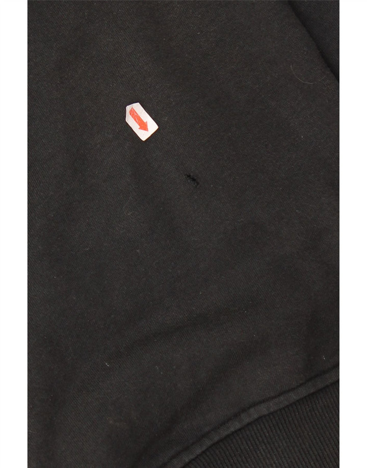 Animal Mens Graphic Tracksuit Top Jacket XL Black Cotton