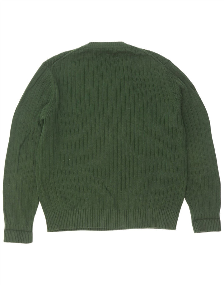 Nautica Mens Crew Neck Jumper Sweater Large Green