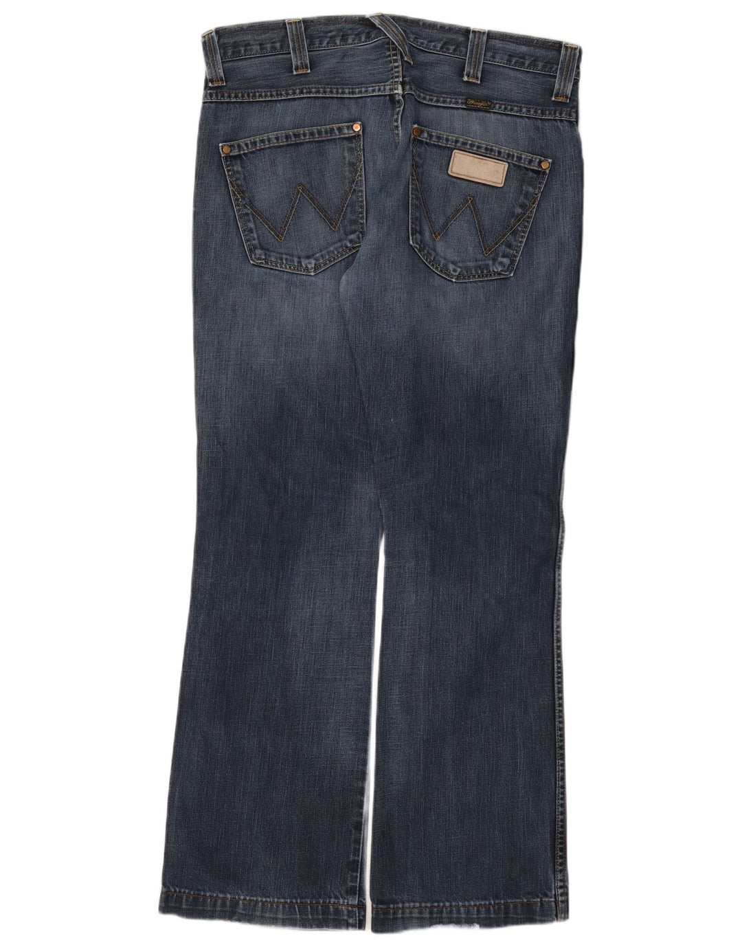 Wrangler Mens Dayton Bootcut Jeans W34 L32 Blue Cotton