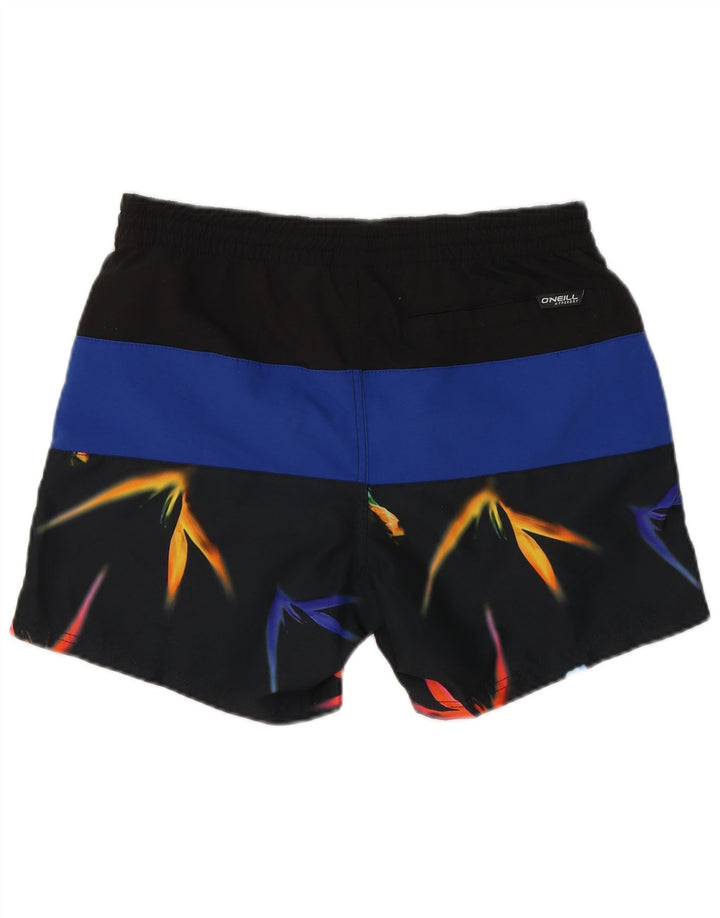 O'Neill Mens Swimming Shorts Small  Black Colourblock Polyester