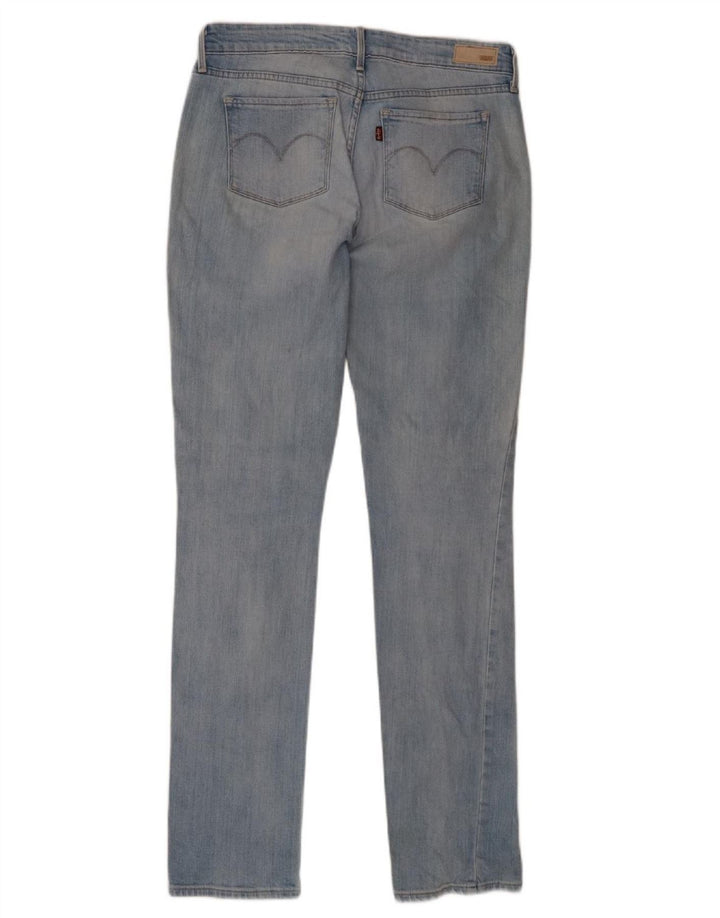 LEVI'S Womens Slight Curve Slim Jeans W29 L34 Blue Cotton
