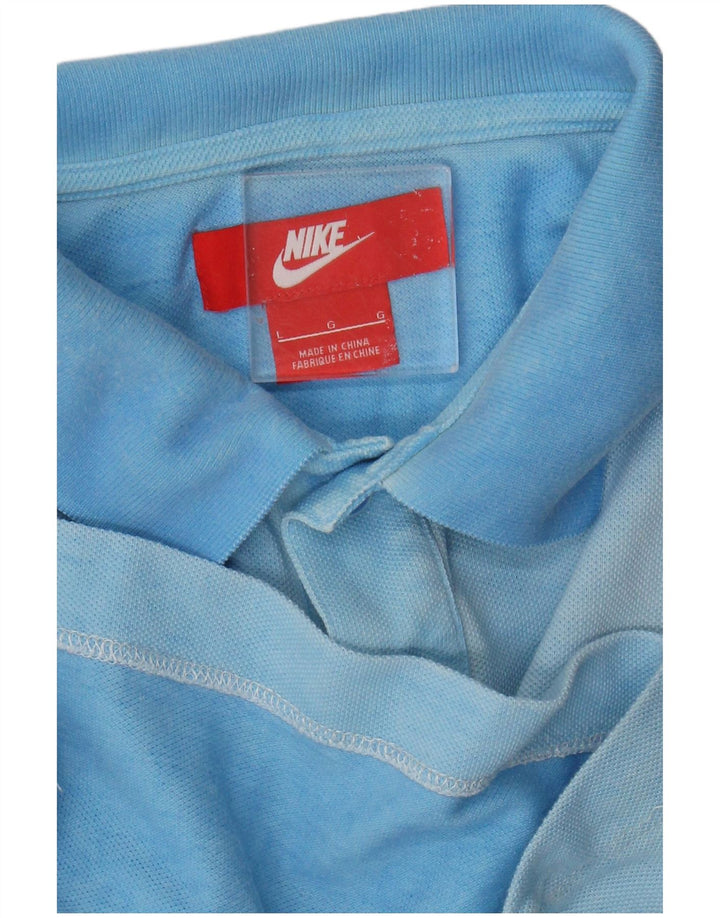 Nike Mens Polo Shirt Large Blue