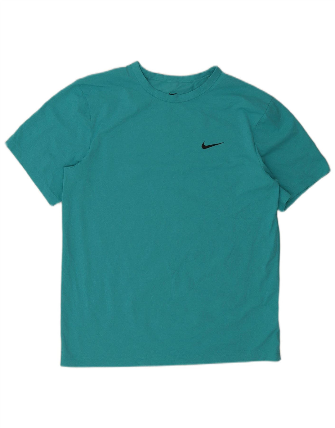Nike Mens Dri Fit T-Shirt Top Medium Turquoise Polyester