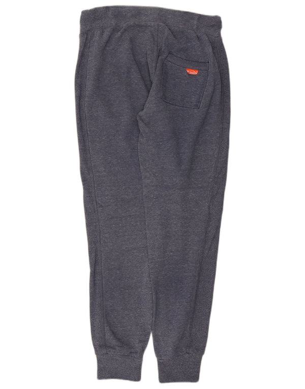 Superdry Mens Slim Fit Tracksuit Trousers Joggers Small Blue Flecked