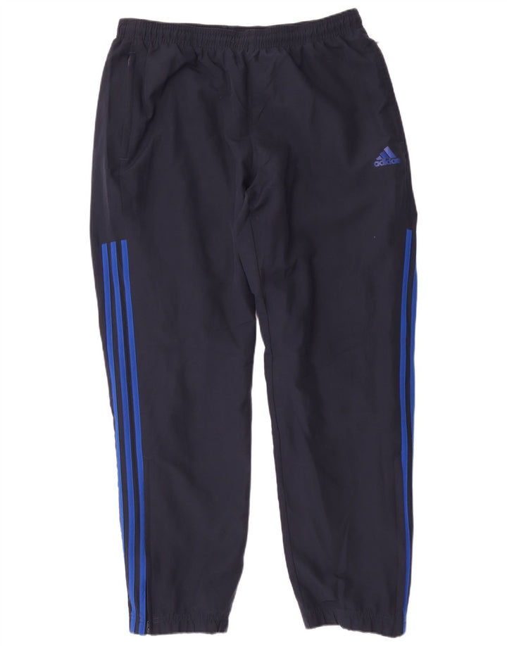 Adidas Mens Tracksuit Trousers Large Navy Blue Polyester