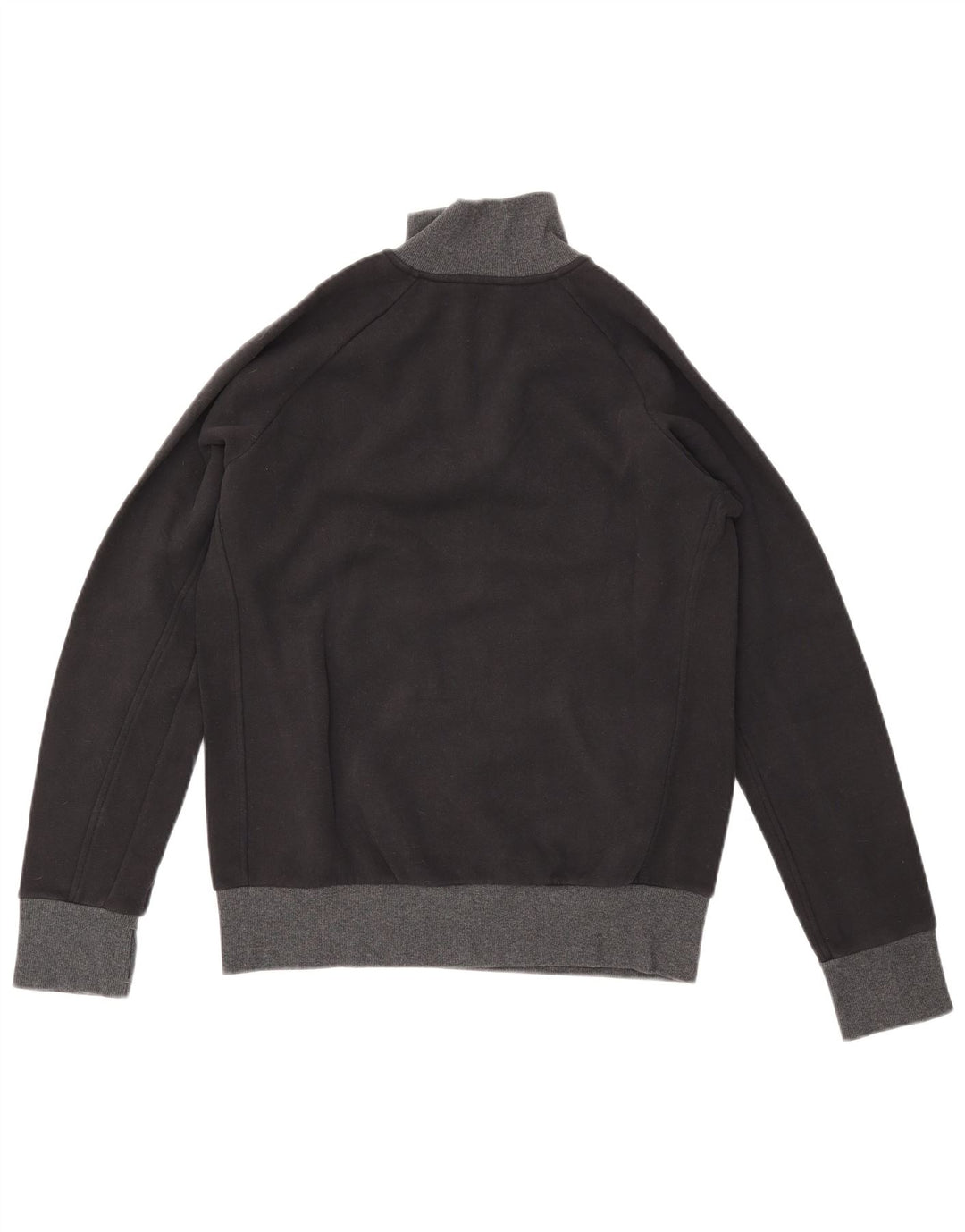 ADIDAS Womens Graphic Zip Neck Sweatshirt Jumper UK 16/18 Large Black