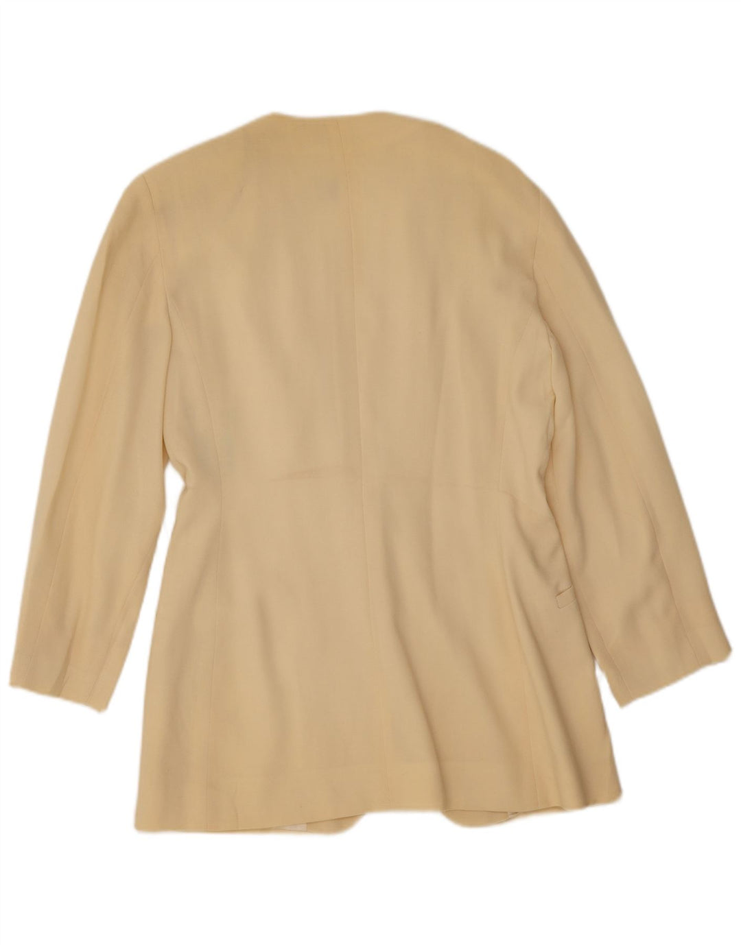 Marella Womens 1 Button Blazer Jacket UK 12 Medium Yellow New Wool