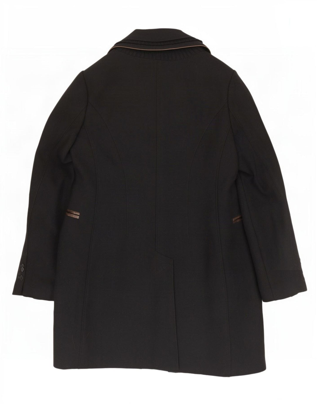 Mabrun Womens Overcoat IT 48 XL Black Virgin Wool