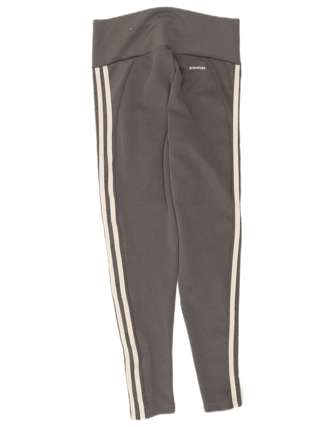 Adidas Womens Aeroready Crop Leggings UK 12/14 Medium  Grey Polyester