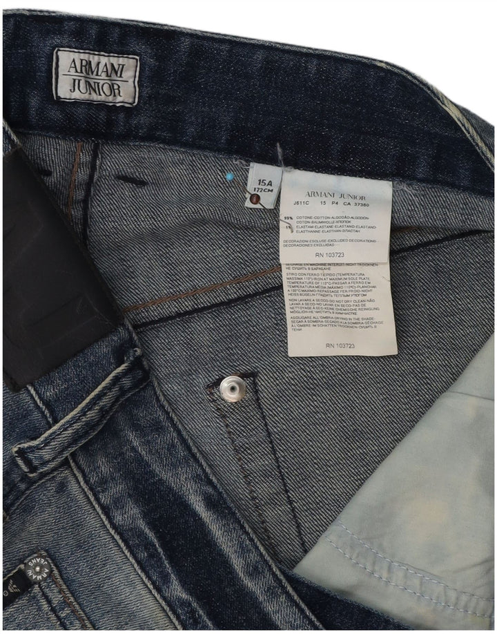 Armani Junior Boys Denim Shorts 14-15 Years W34  Blue Cotton