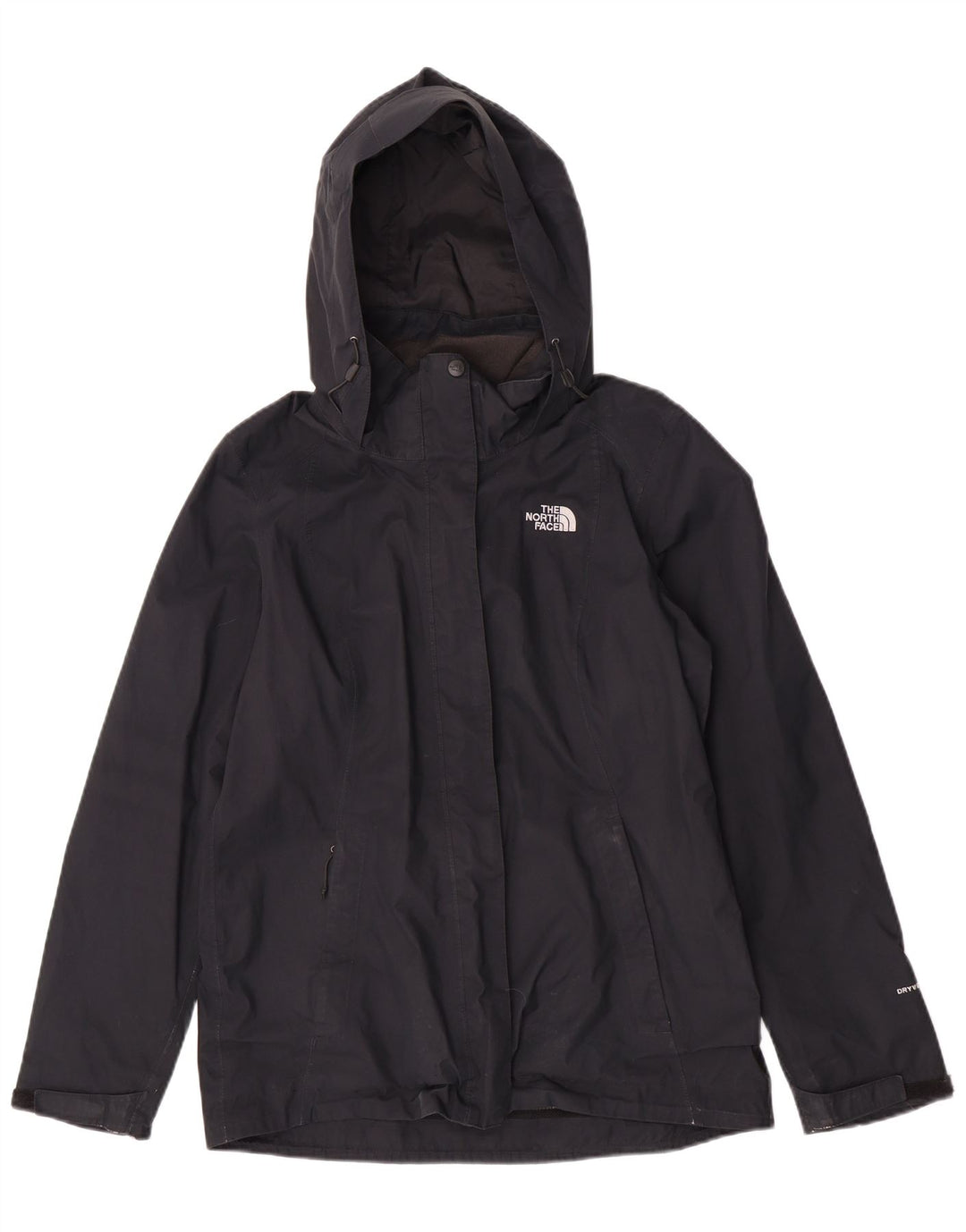 The North Face Womens Rain Jacket UK 14 Medium Black Polyester