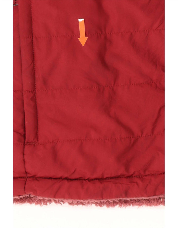 The North Face Womens Reversible Padded Jacket UK10 Small Burgundy
