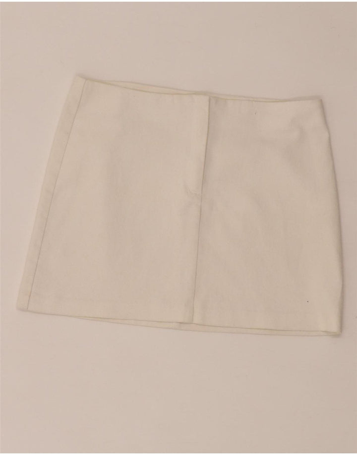 Benetton Womens Mini Skirt W28 Medium White