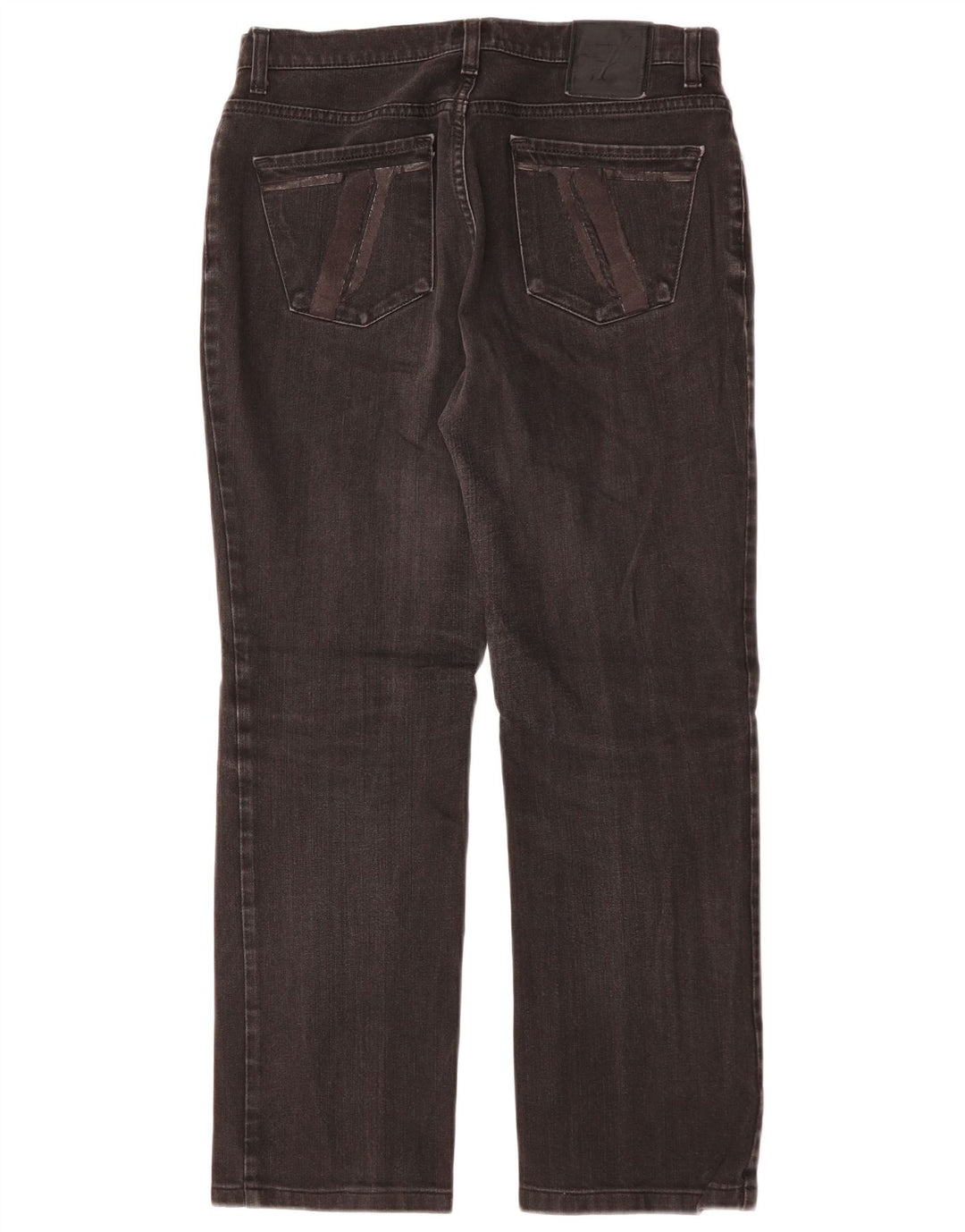 TRUSSARDI Womens Straight Jeans W30 L27 Black Cotton