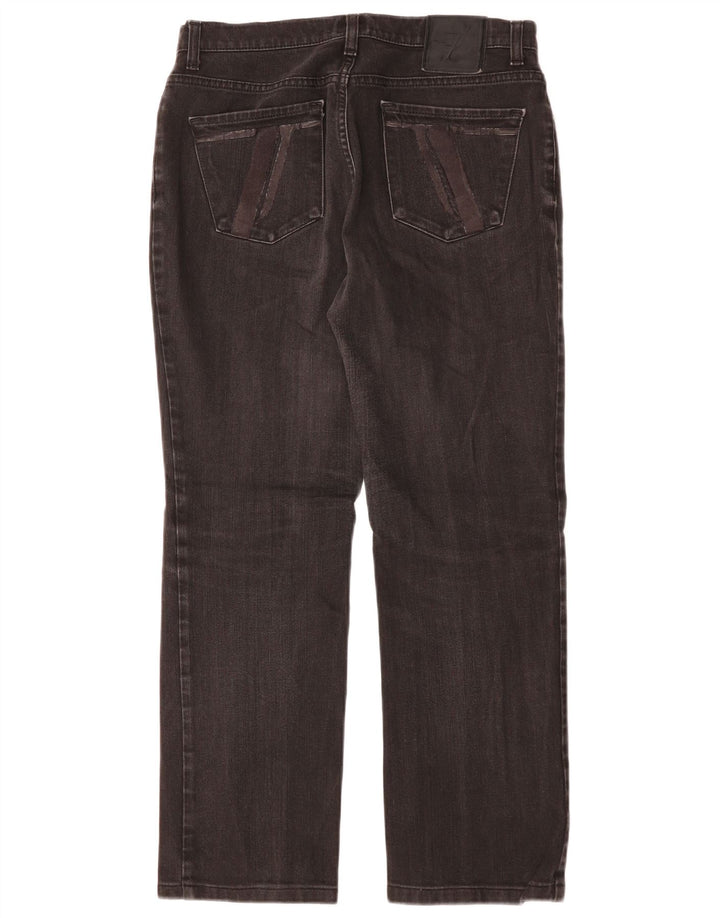 TRUSSARDI Womens Straight Jeans W30 L27 Black Cotton