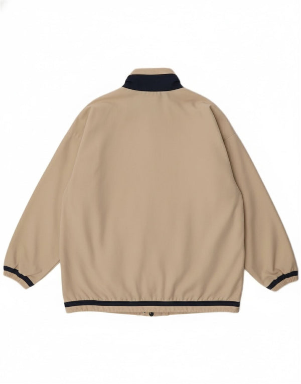 Diadora Mens Graphic Tracksuit Top Jacket Medium Beige Colourblock