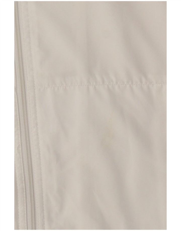 Reebok Womens Tracksuit Top Jacket UK 14 Large  White Colourblock Polyester