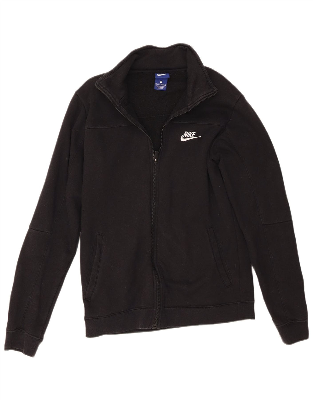 Nike Mens Tracksuit Top Jacket XS Black Cotton