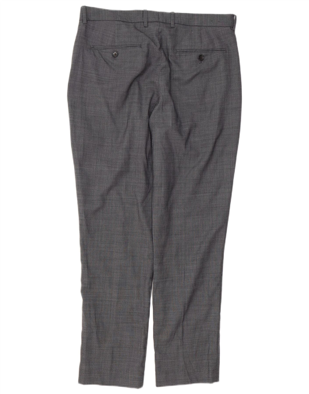 J. CREW Mens BOWERY Slim Chino Trousers W33 L30 Grey Pinstripe Wool