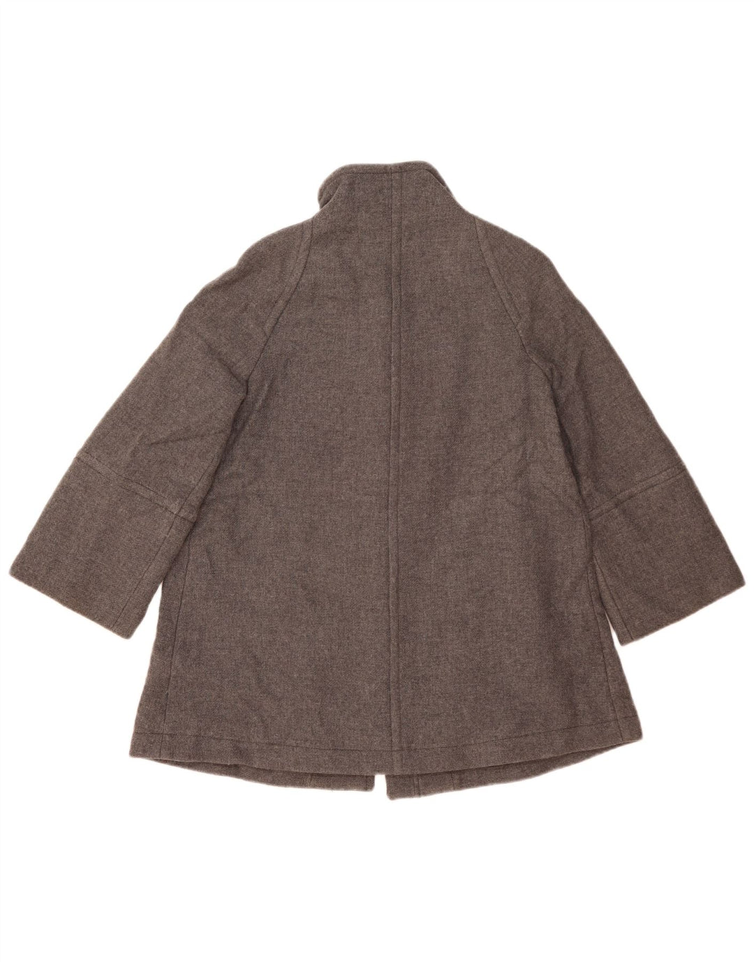 Zara Womens Oversized Overcoat UK 10 Small Grey Wool