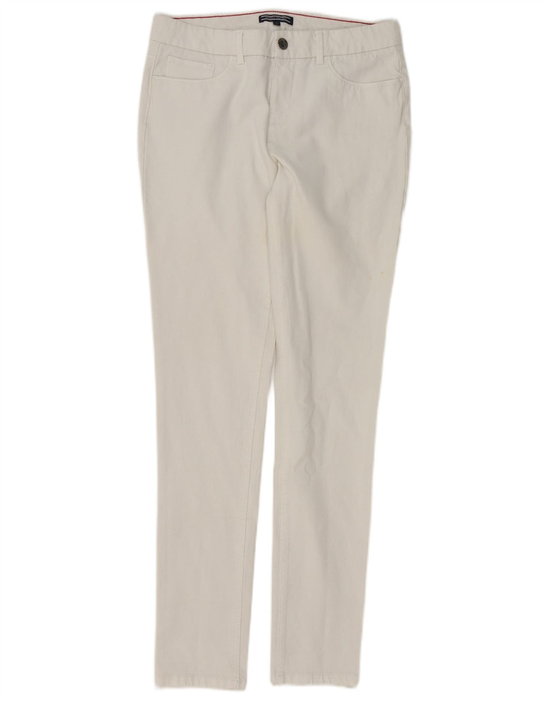 TOMMY HILFIGER Womens Skinny Jeans US 6 Medium W28 L30 White Cotton
