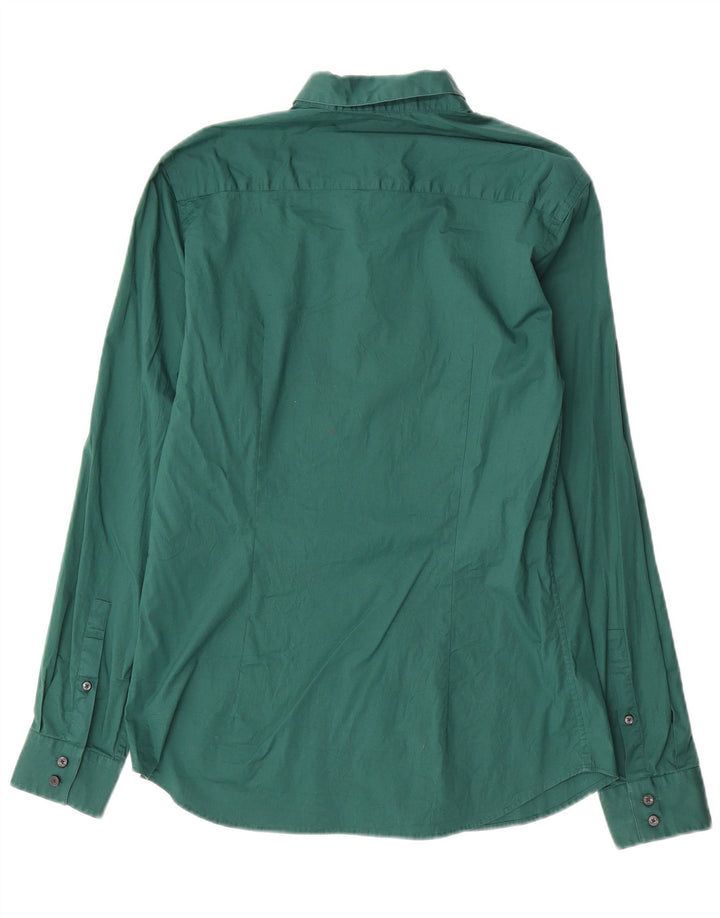 CALVIN KLEIN Mens Slim Fit Shirt Large Green