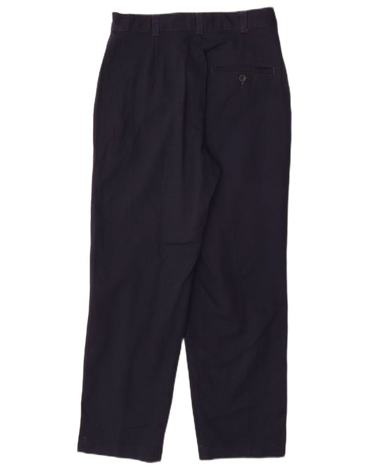 DOCKERS Womens High Waist Chino Trousers US 4 Small W26 L26 Navy Blue