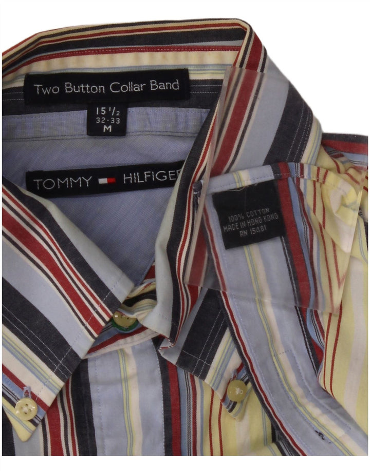 TOMMY HILFIGER Mens Shirt Size 15 1/2 Medium Multicoloured Striped Cotton