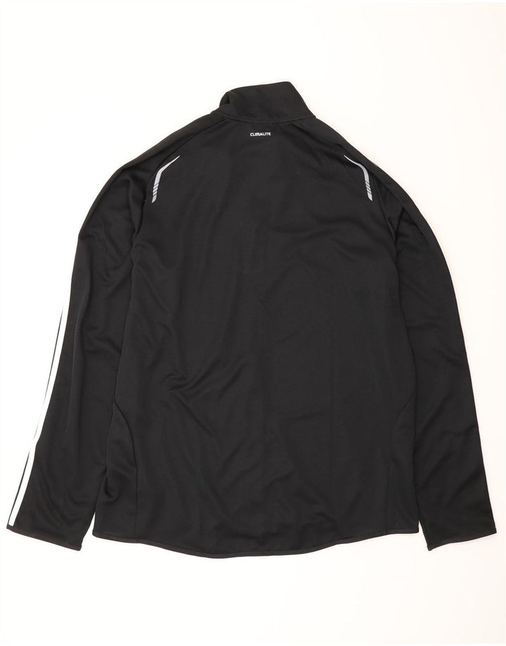 Adidas Mens Climalite Tracksuit Top Jacket 2XL Black Polyester